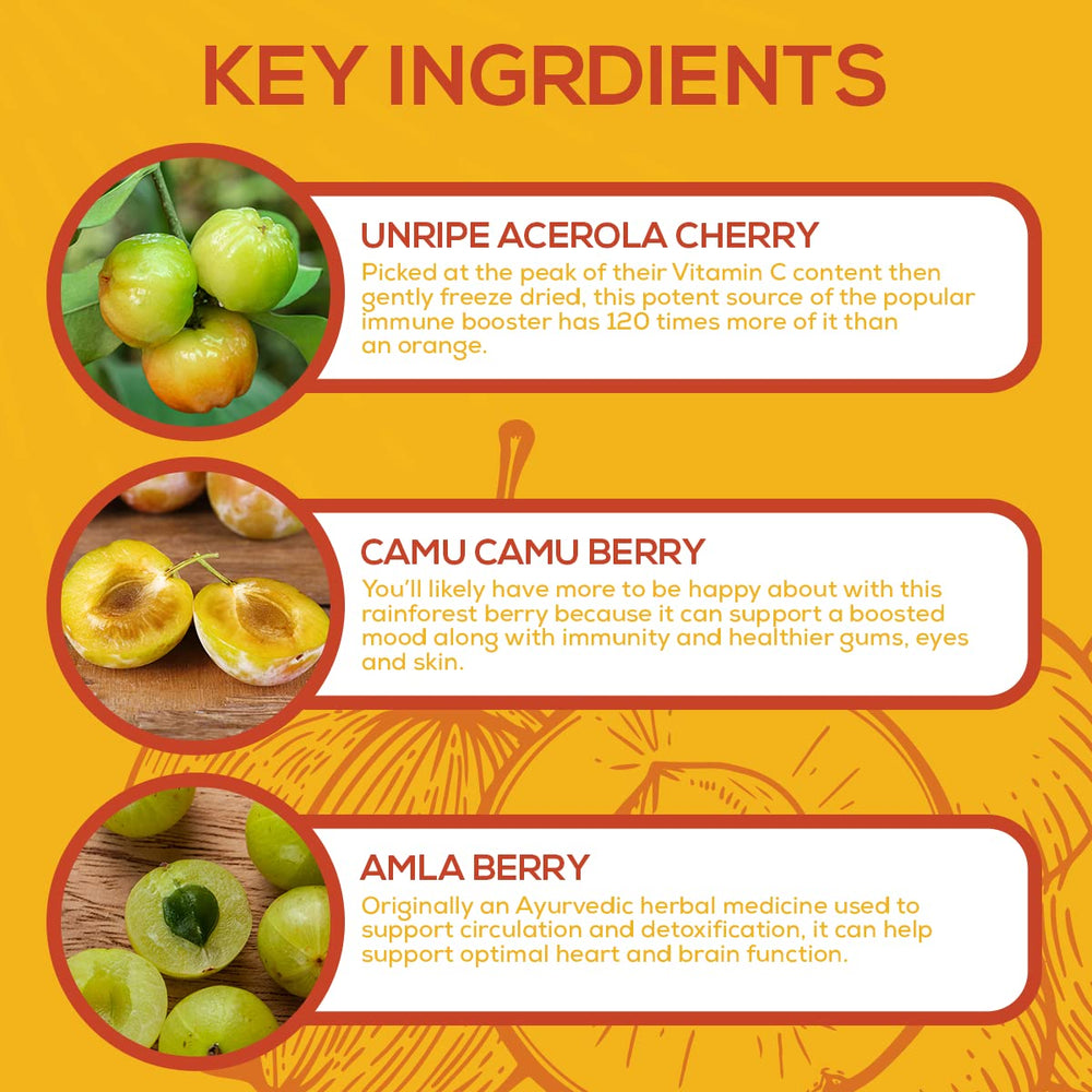 No synthetic ascorbic acid, organic whole foods vitamin C