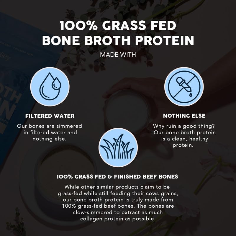 Paleovalley smoothie with bone broth powder provides a gentle protein boost.