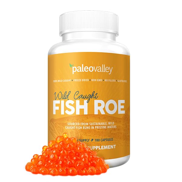 Paleovalley Wild Caught Fish Roe bottle with label