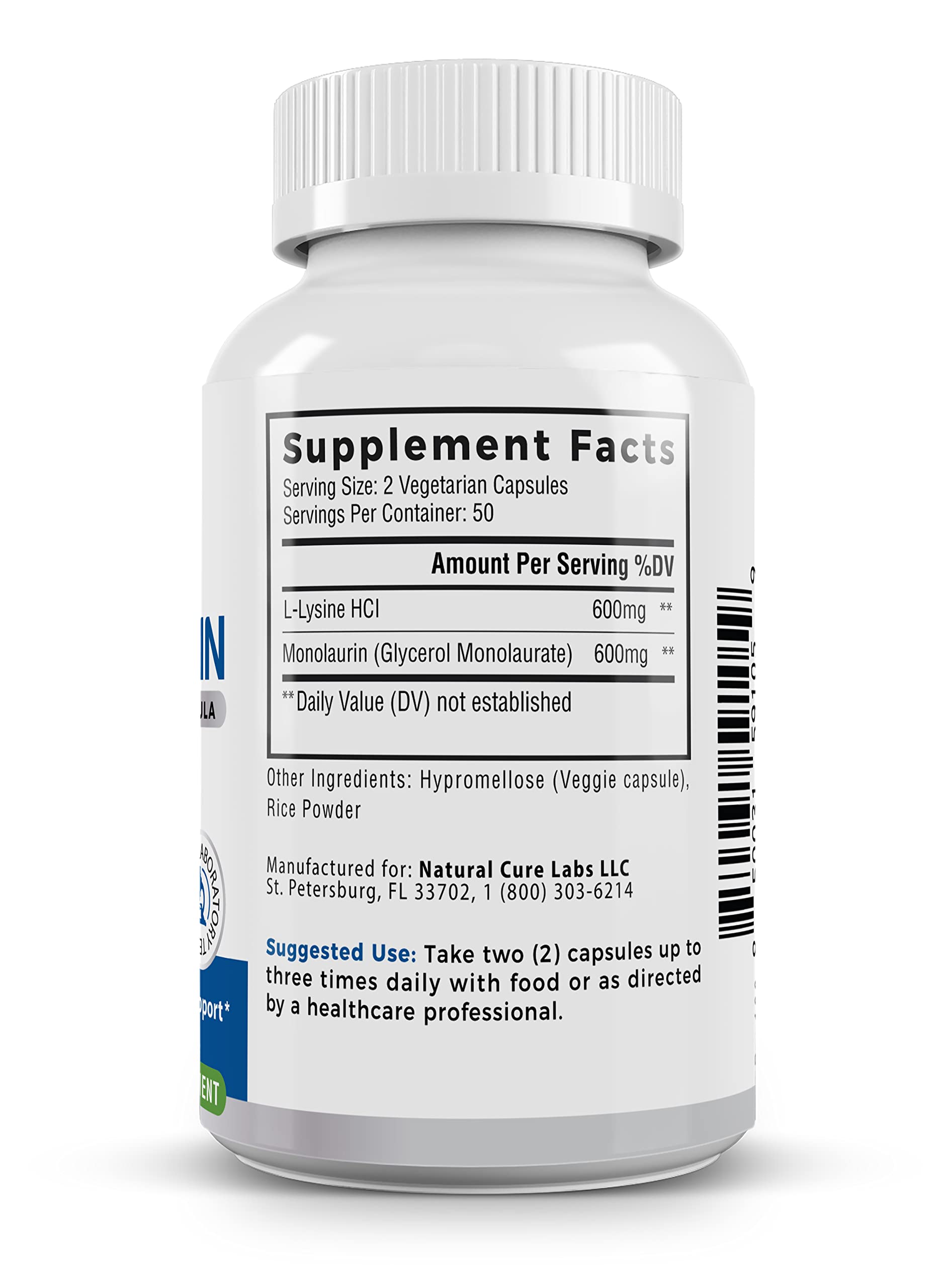 Close-up of product packaging and capsules