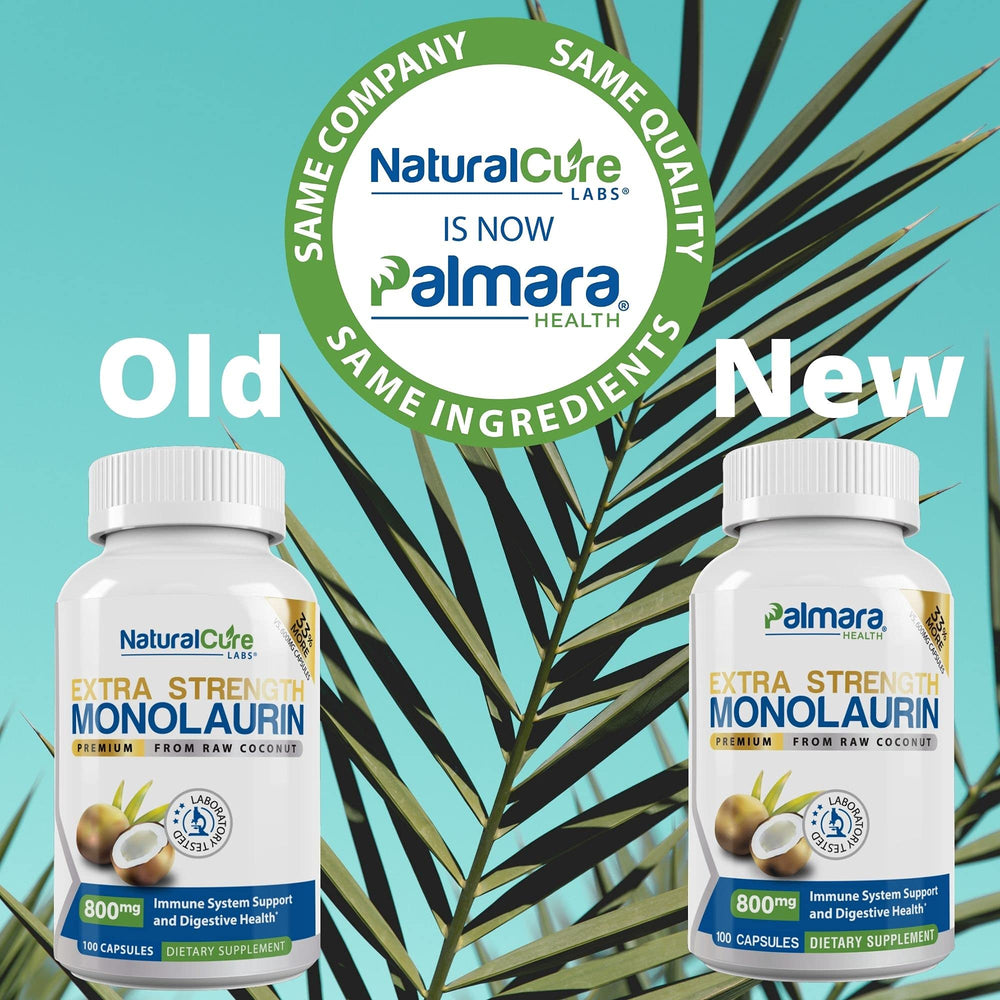 Two 800mg Monolaurin capsules making 1600mg serving