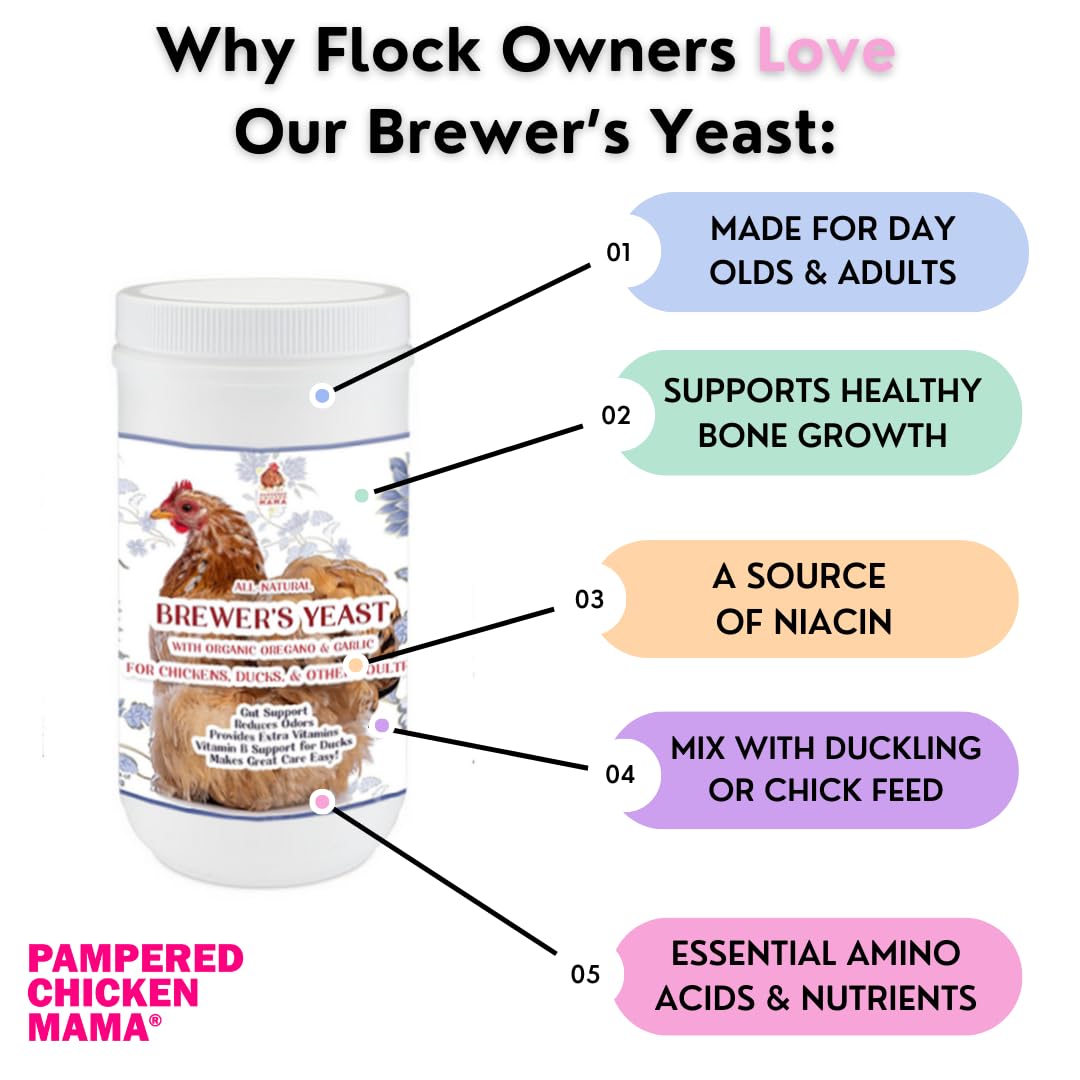 Pampered Chicken Mama Brewer's Yeast packaging label