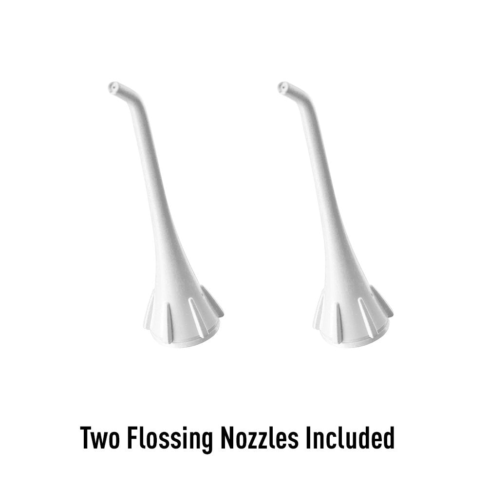 Includes two flosser nozzles with EW2A