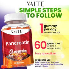 Gluten-free and non-GMO digestive enzyme gummies packaging