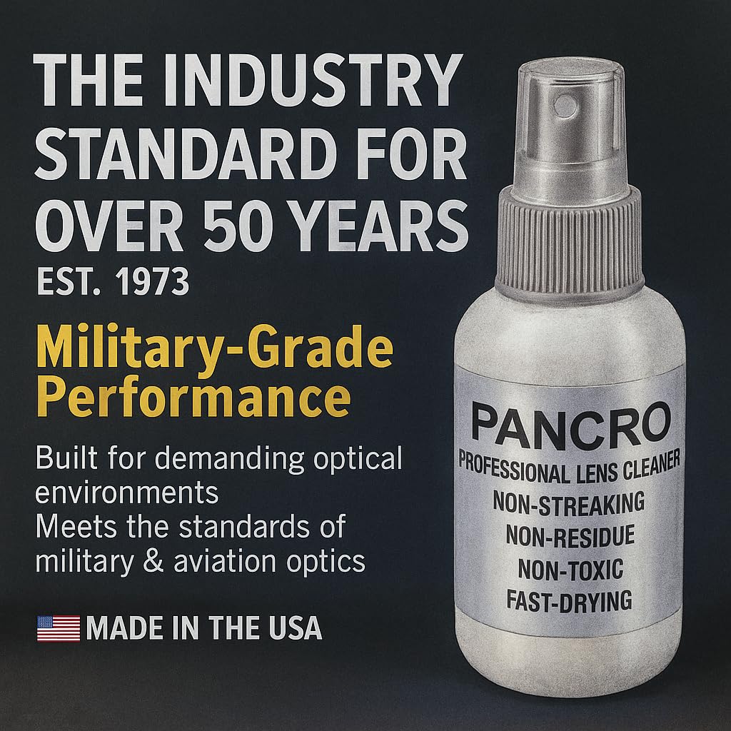 Lenses and devices cleaned by Pancro cleaner