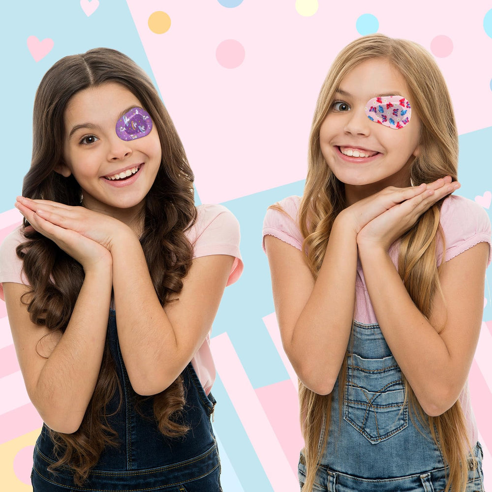 Cotton adhesive eye patches suitable for girls and boys