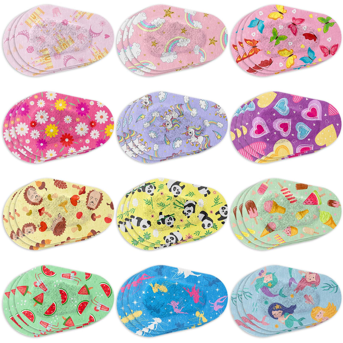 Panitay 36-piece kids eye patches in bulk package