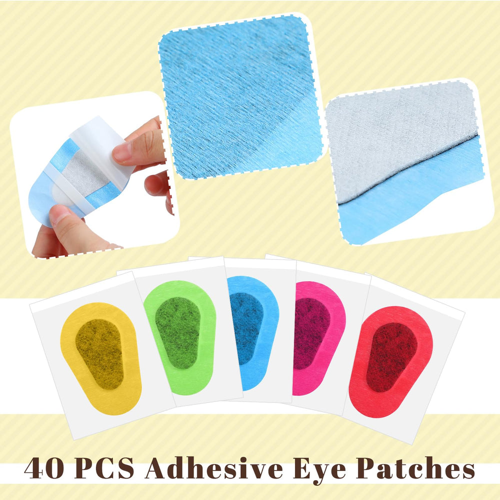 Latex-free adhesive eye patch for adults