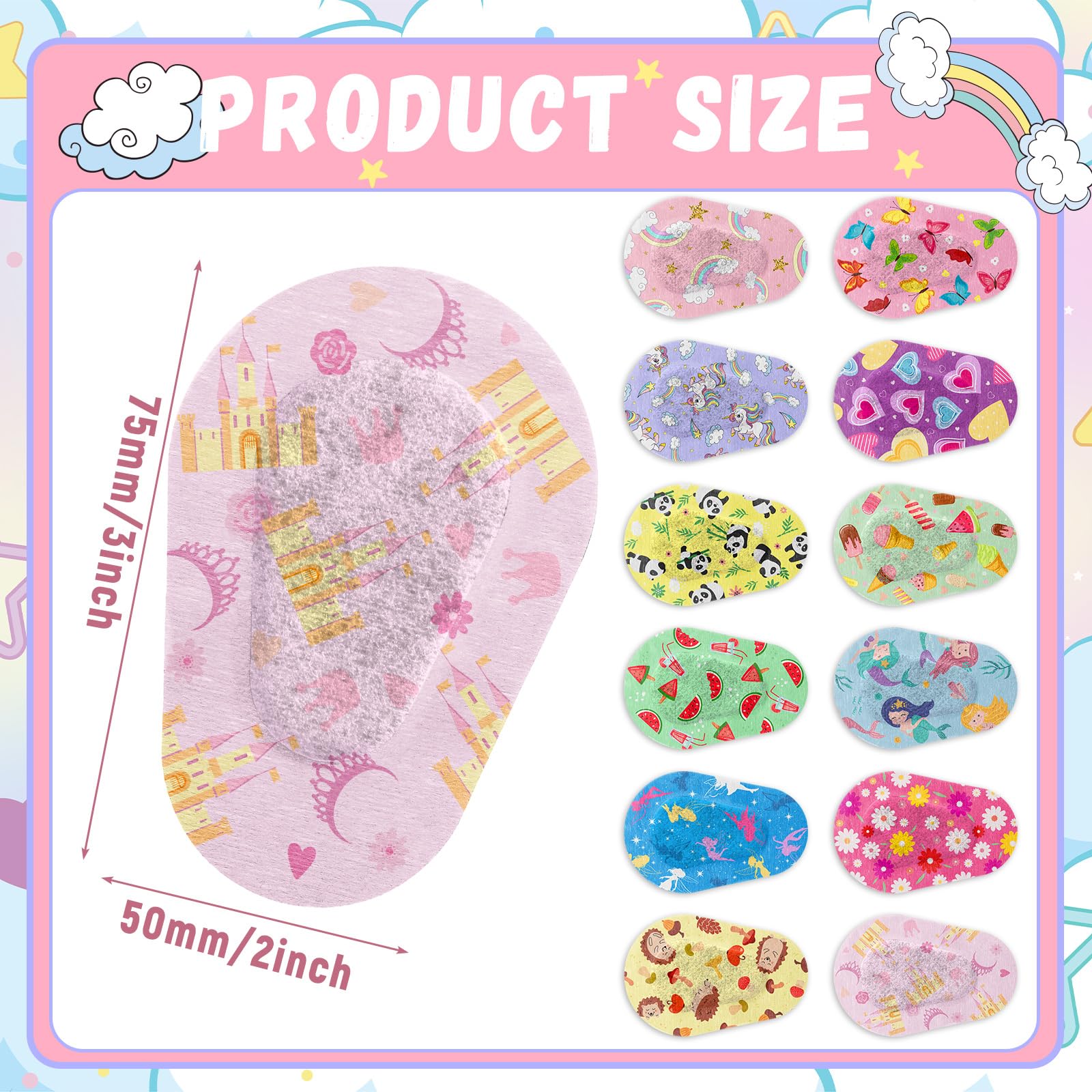 Soft nonwoven fabric eye patch for children