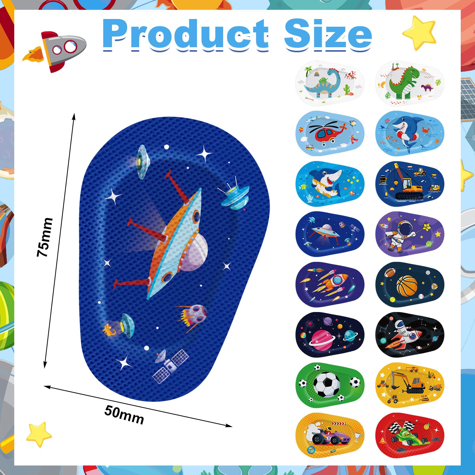 Assorted cute designs of Panitay eye patches for children