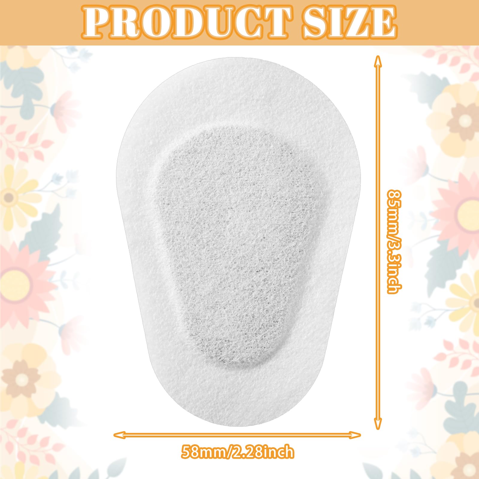 Breathable nonwoven cotton eye patch close-up