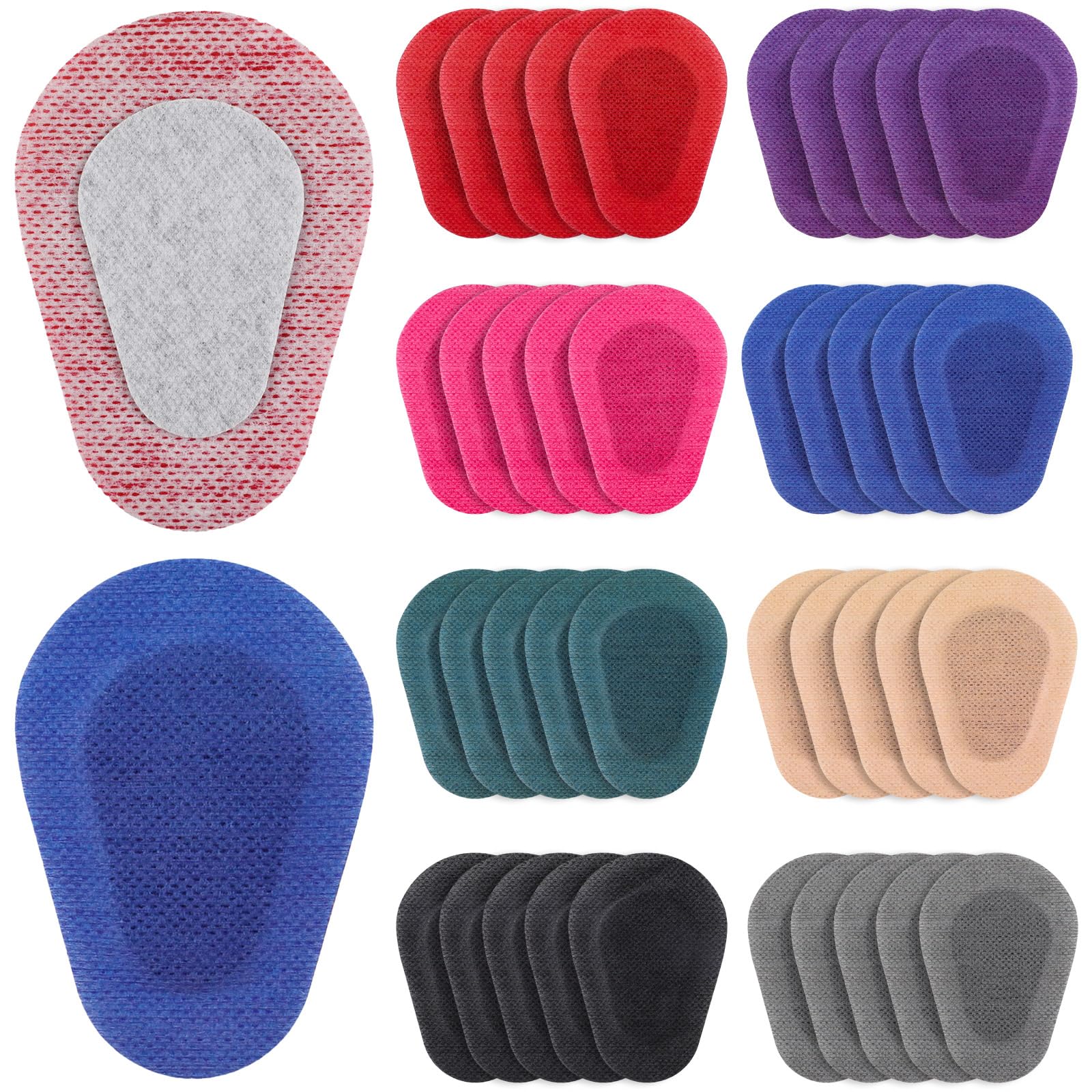 Panitay 40-piece adhesive eye patches for adults in multicolor pack