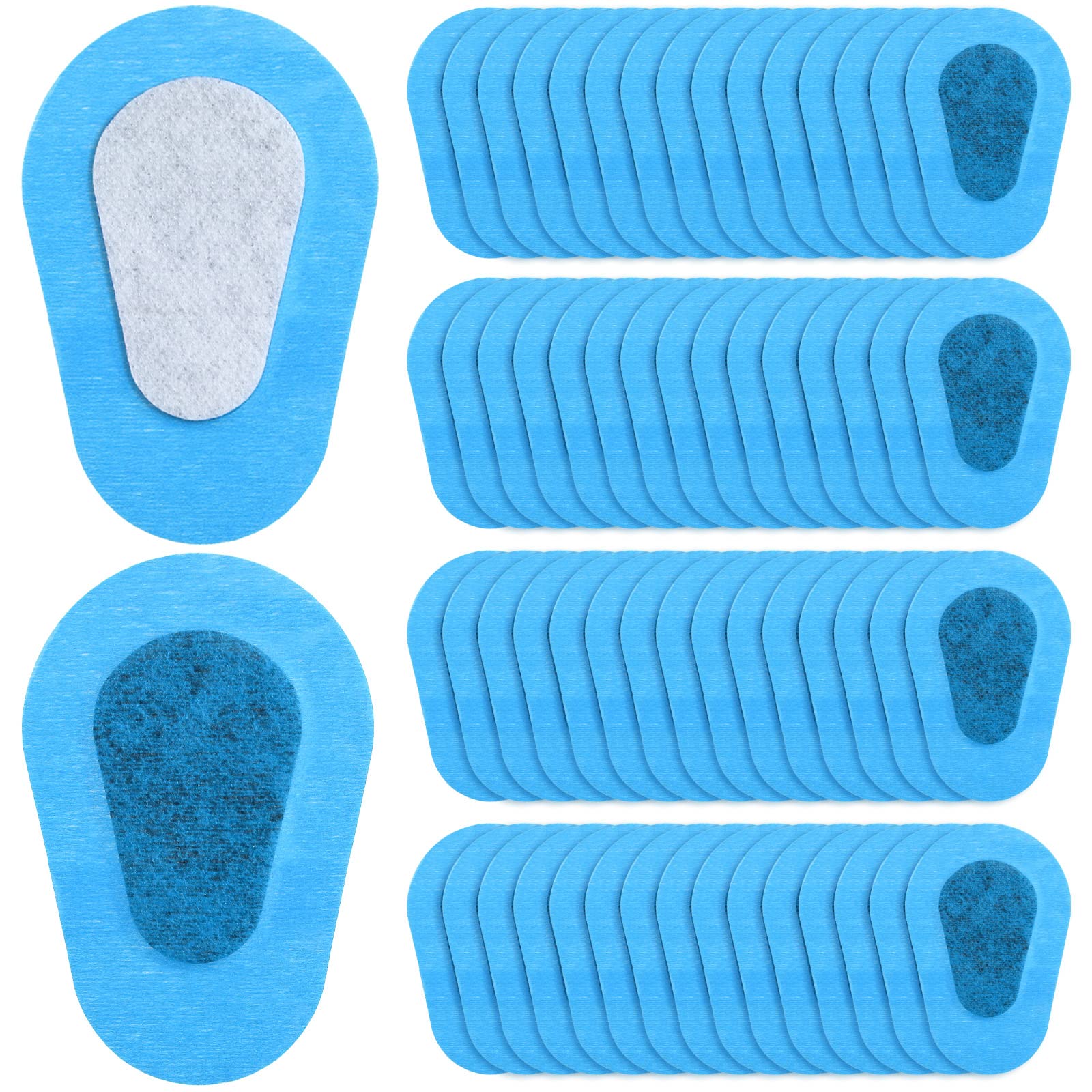 Panitay 40 Pcs adhesive eye patches pack - blue, adults