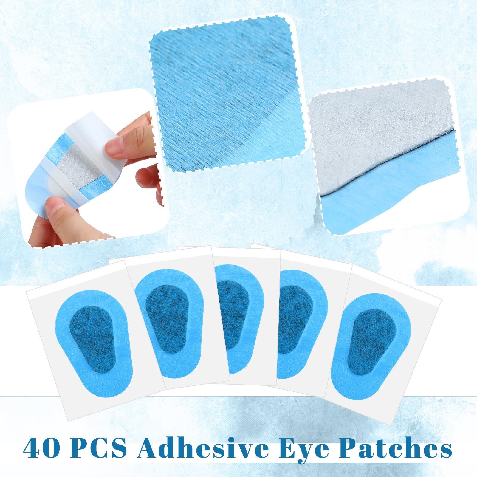 3.3 x 2.3 inch eye patch size for easy wear