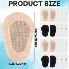 Close-up of non-woven cotton eye patch material