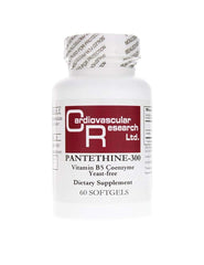 Pantethine-300 Vitamin B5 White Soft Gels bottle - 60 Count