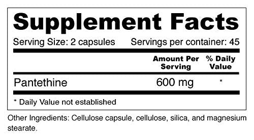Healthy lipid metabolism concept with Pantethine