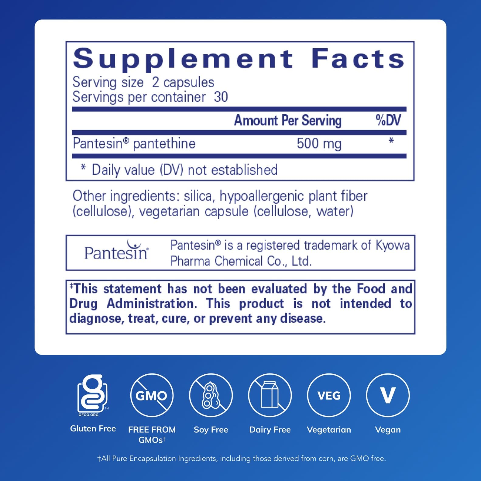 Pantethine capsules close-up for daily lipid metabolism support.