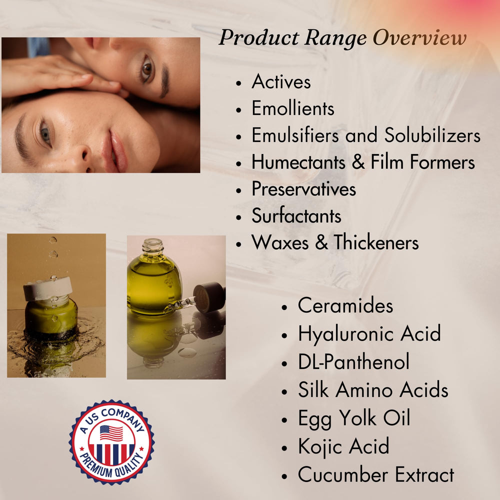 Panthenol powder used in hair care for shine and softness