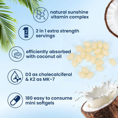 Softgels with coconut oil for optimal absorption