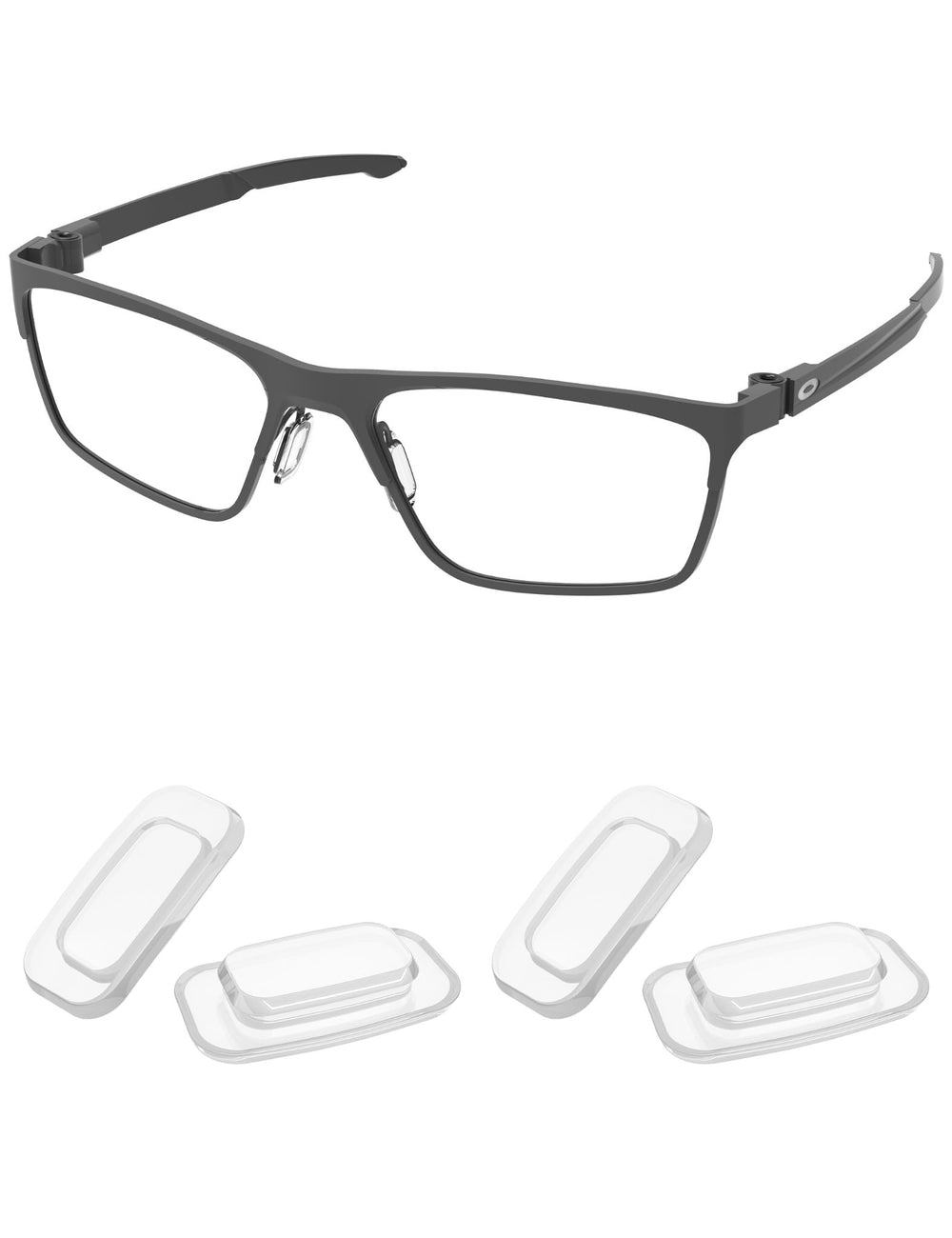 Two pairs of replacement nose pads in packaging for Oakley