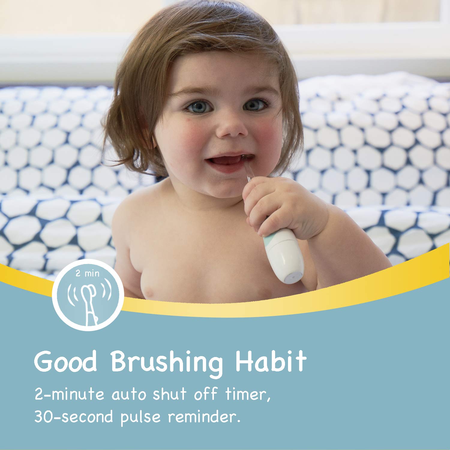 Toothbrush with 2-minute brushing timer