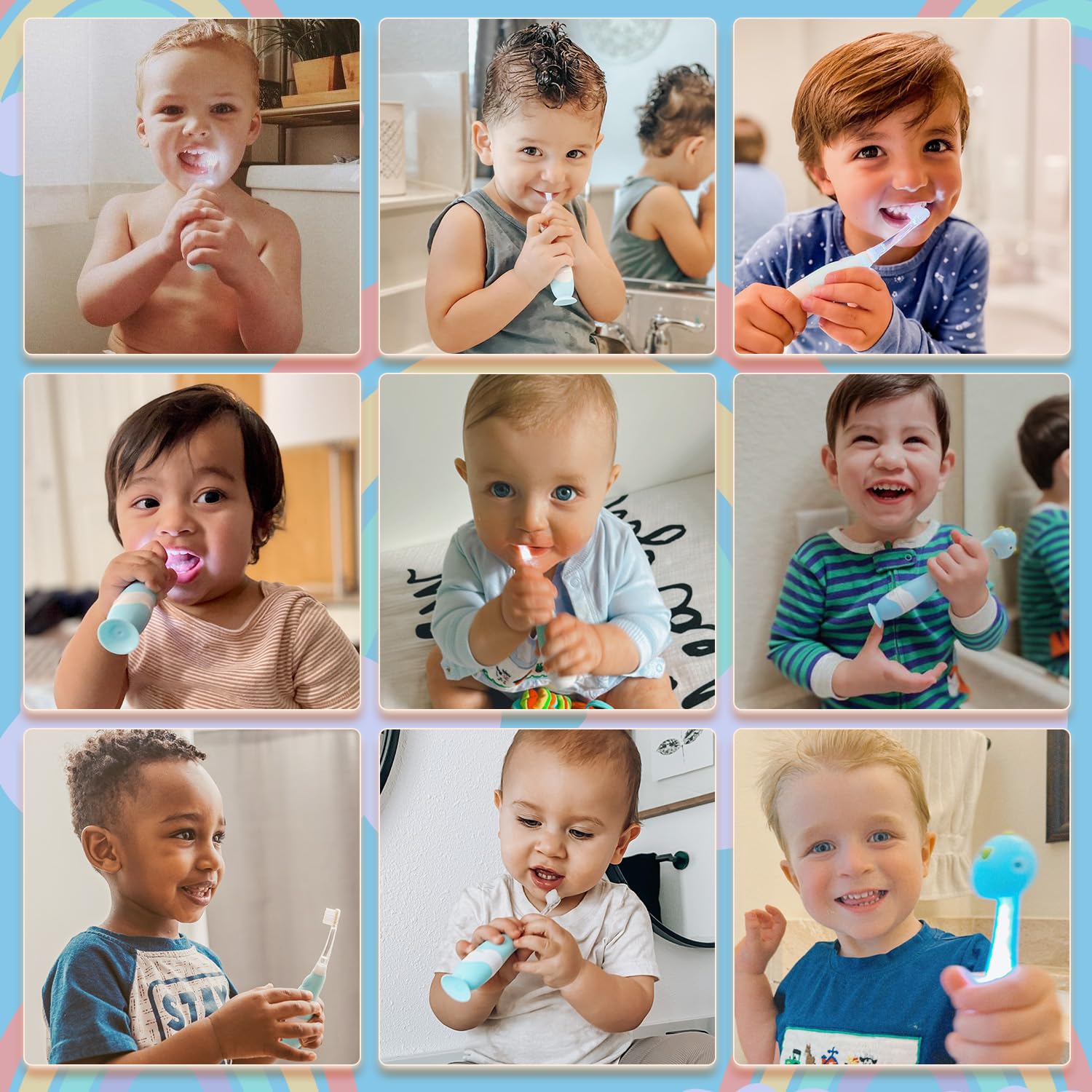 Suitable for ages 1-3 years with gentle cleaning for children's teeth