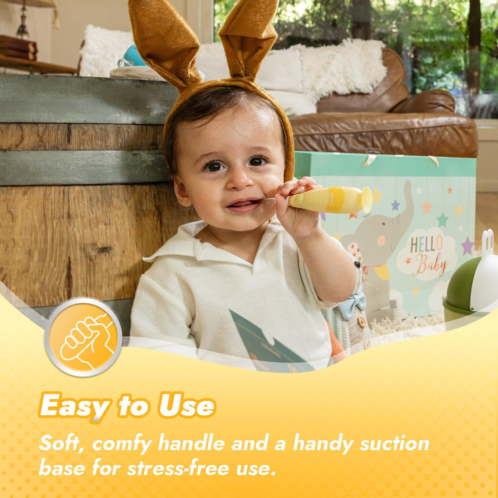 Battery included for Papablic Bunny toothbrush