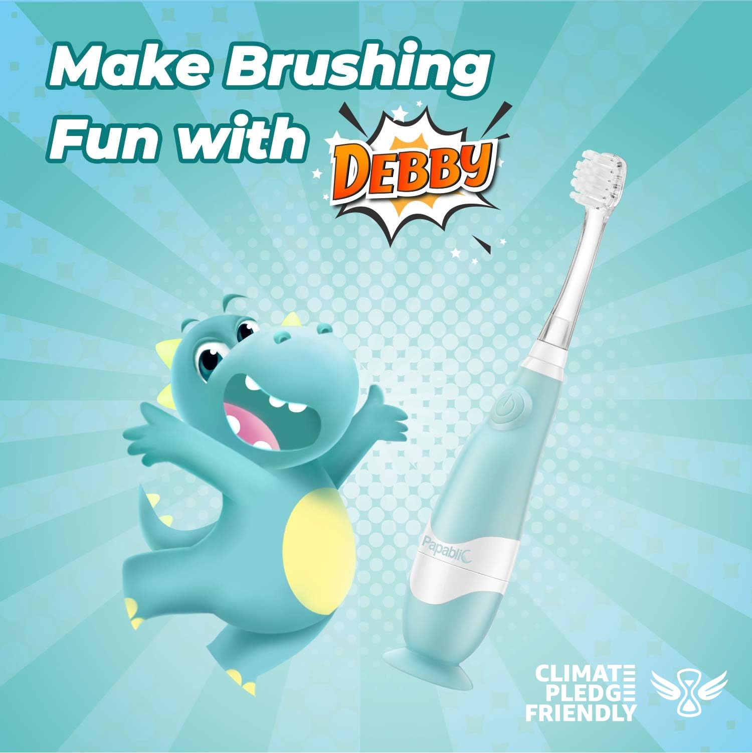 Suction cup base for Debby toothbrush