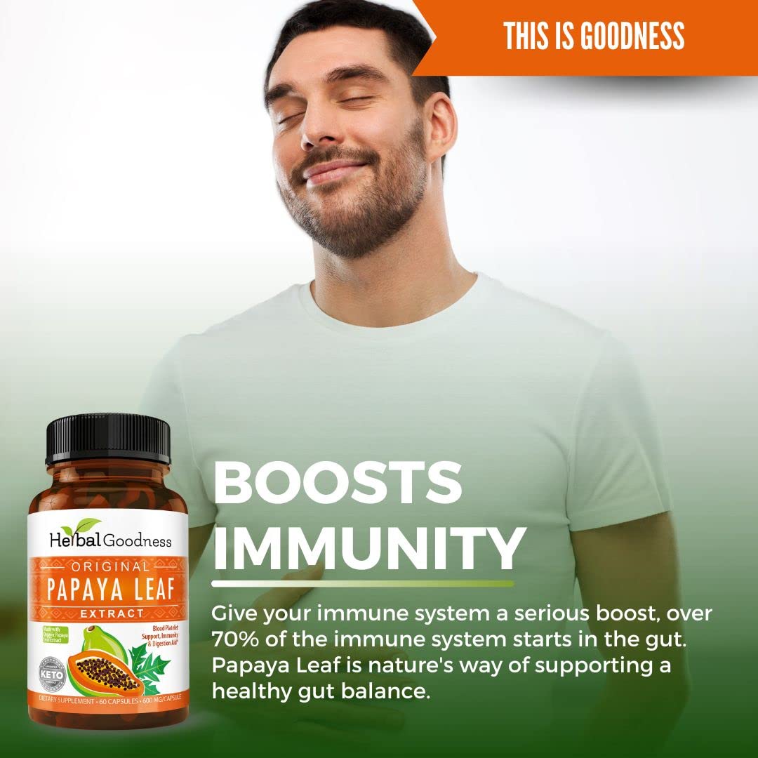 Papaya leaf extract visualizing blood health and platelet support