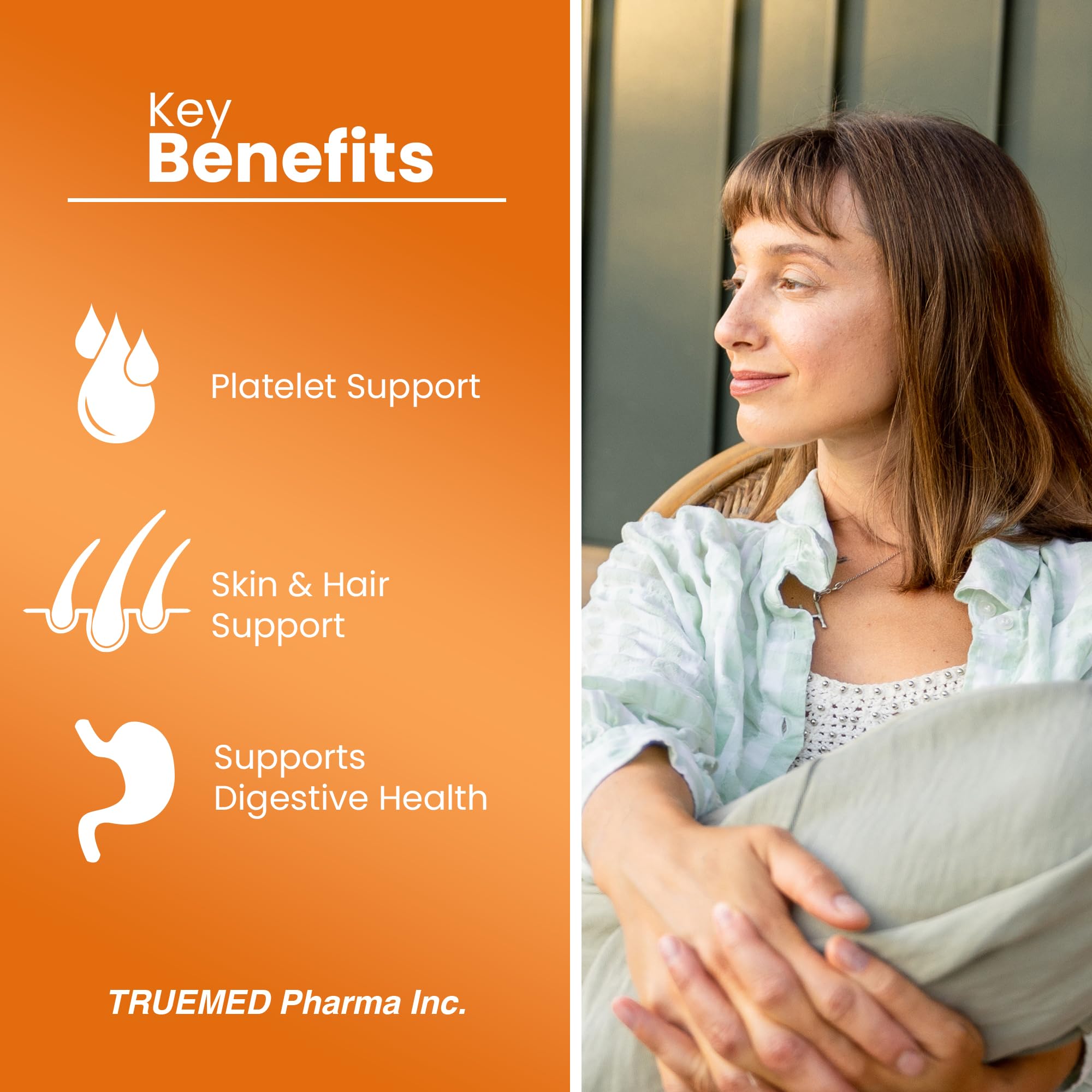 Graphic illustrating platelet health supported by Papaya Leaf Extract