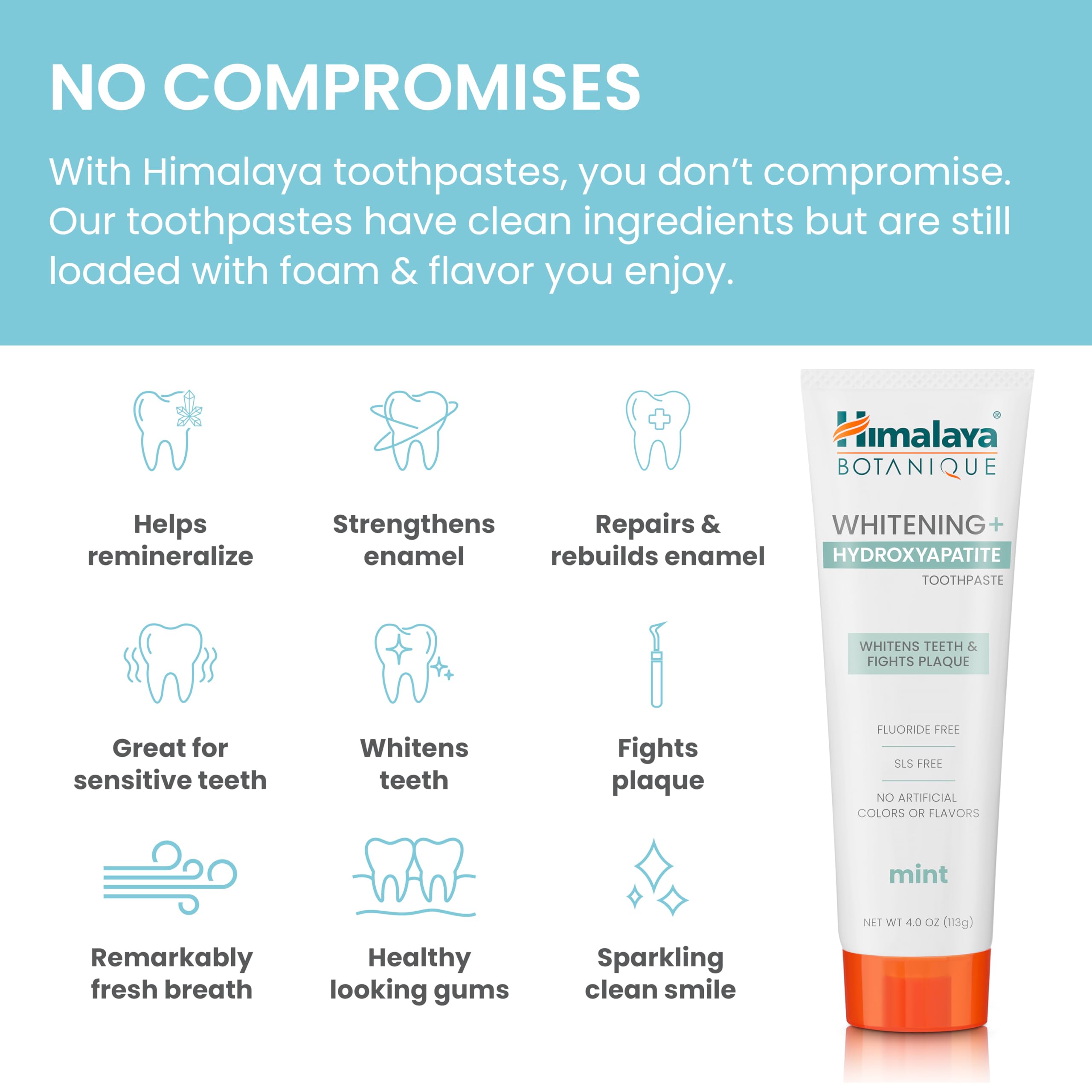 Papaya and pineapple fruit enzymes for whitening in toothpaste