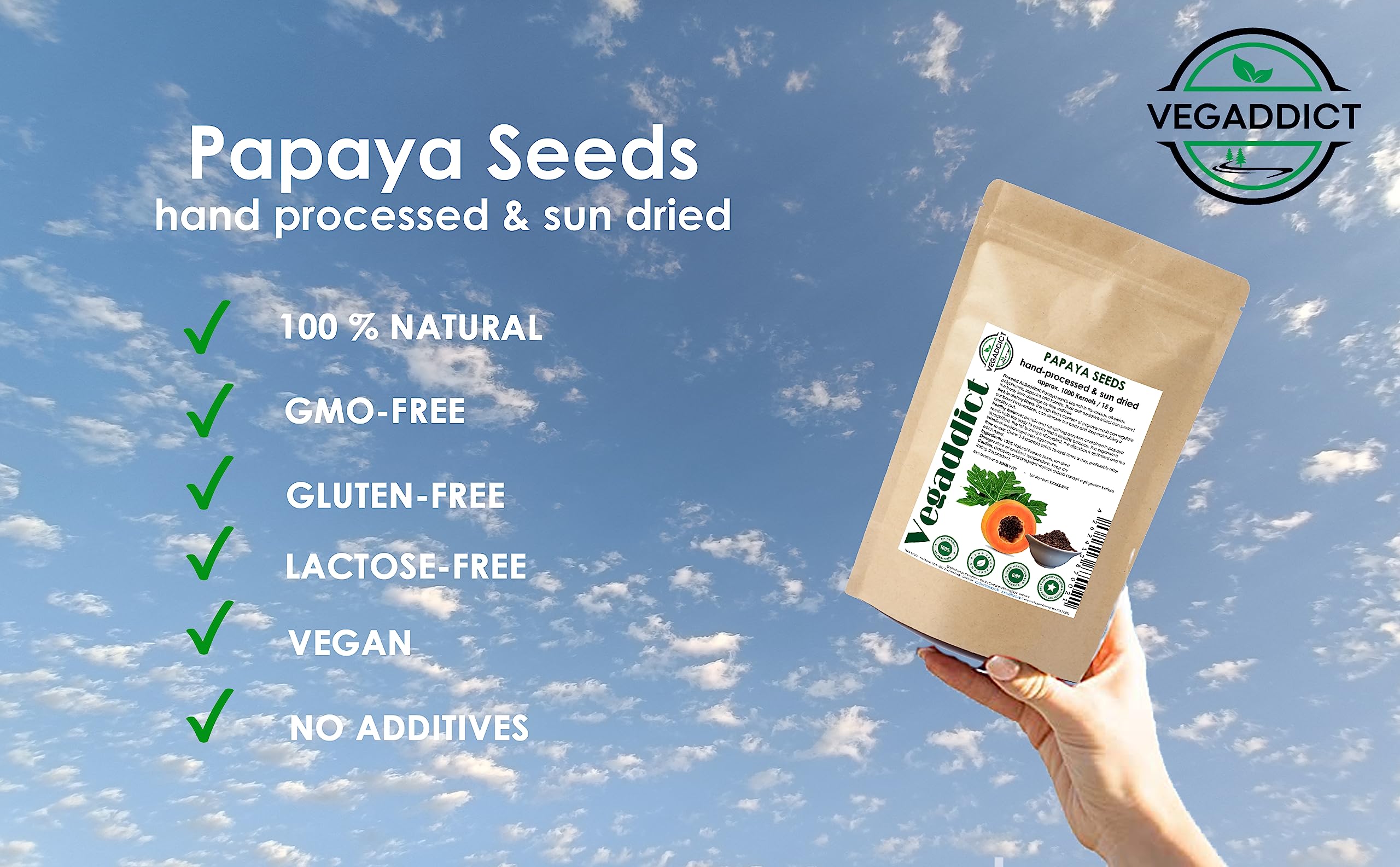 Papain-rich papaya seeds