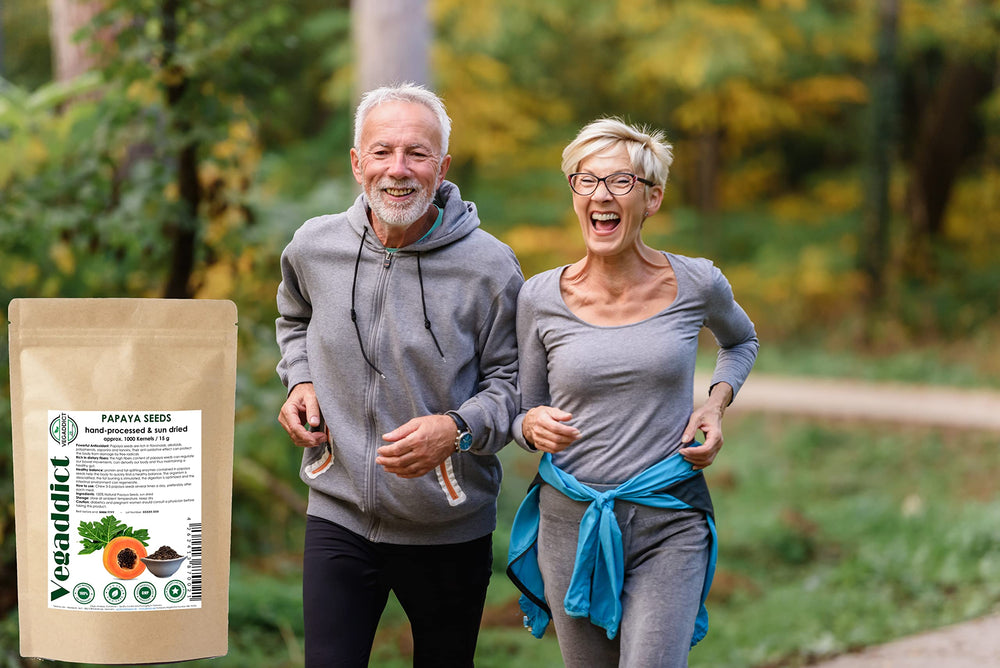 Vegan, gluten-free papaya seeds