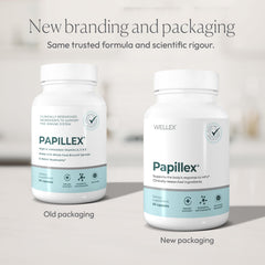 Close-up of Papillex capsules