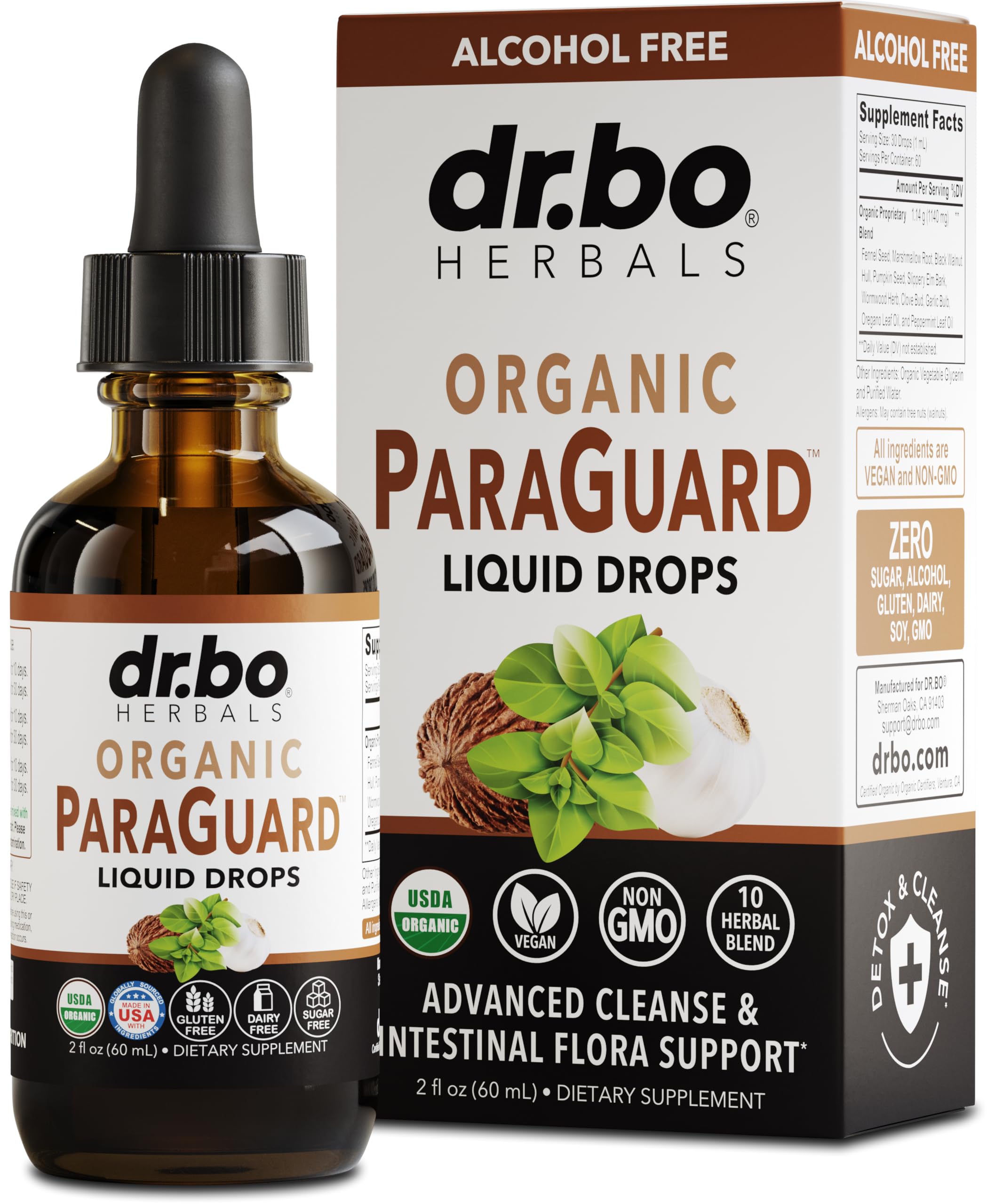 ParaGuard Cleanse liquid 2 oz bottle front view
