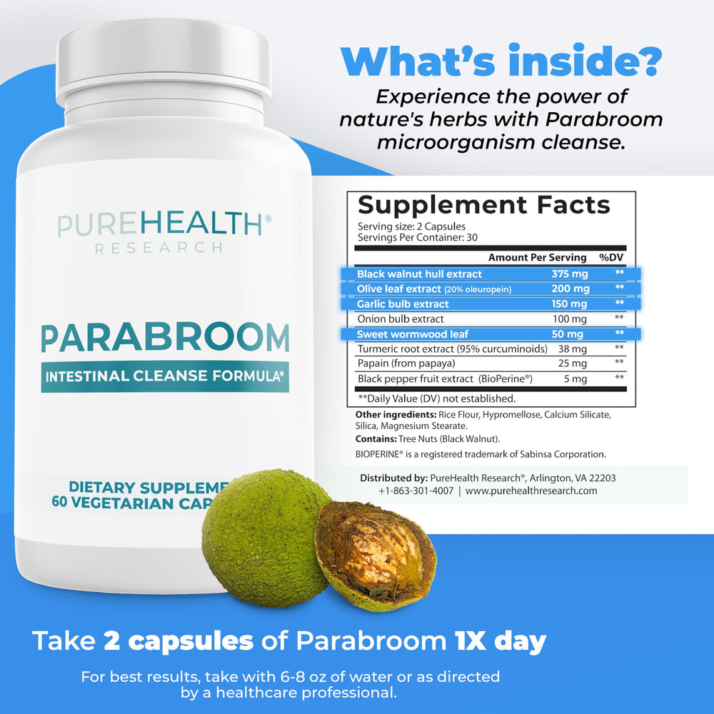 Parabroom bottle label close-up