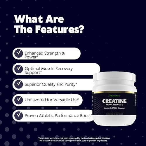 Ingredient panel of Paradise Creatine Monohydrate Powder 500 g