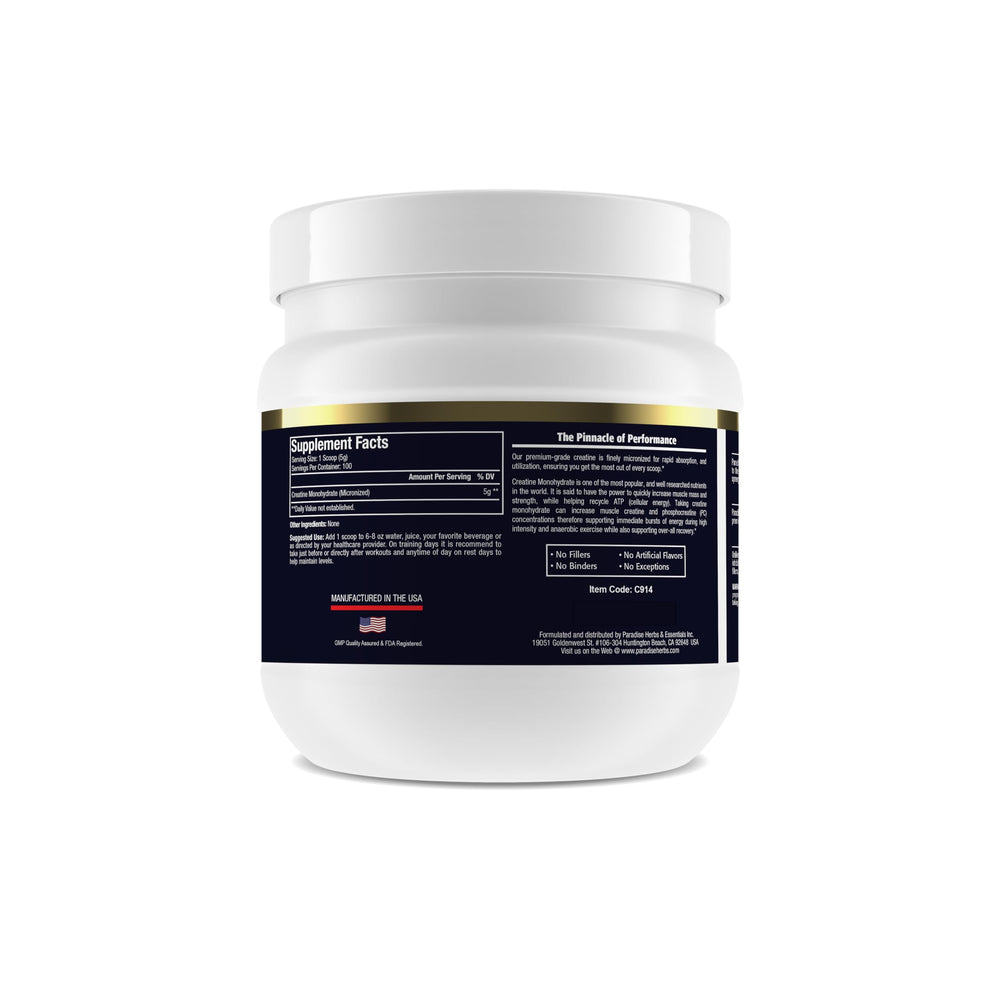 Paradise Creatine Monohydrate Powder 500 g packaging