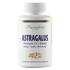 Paradise Herbs Astragalus Extract Vegetarian Capsules bottle