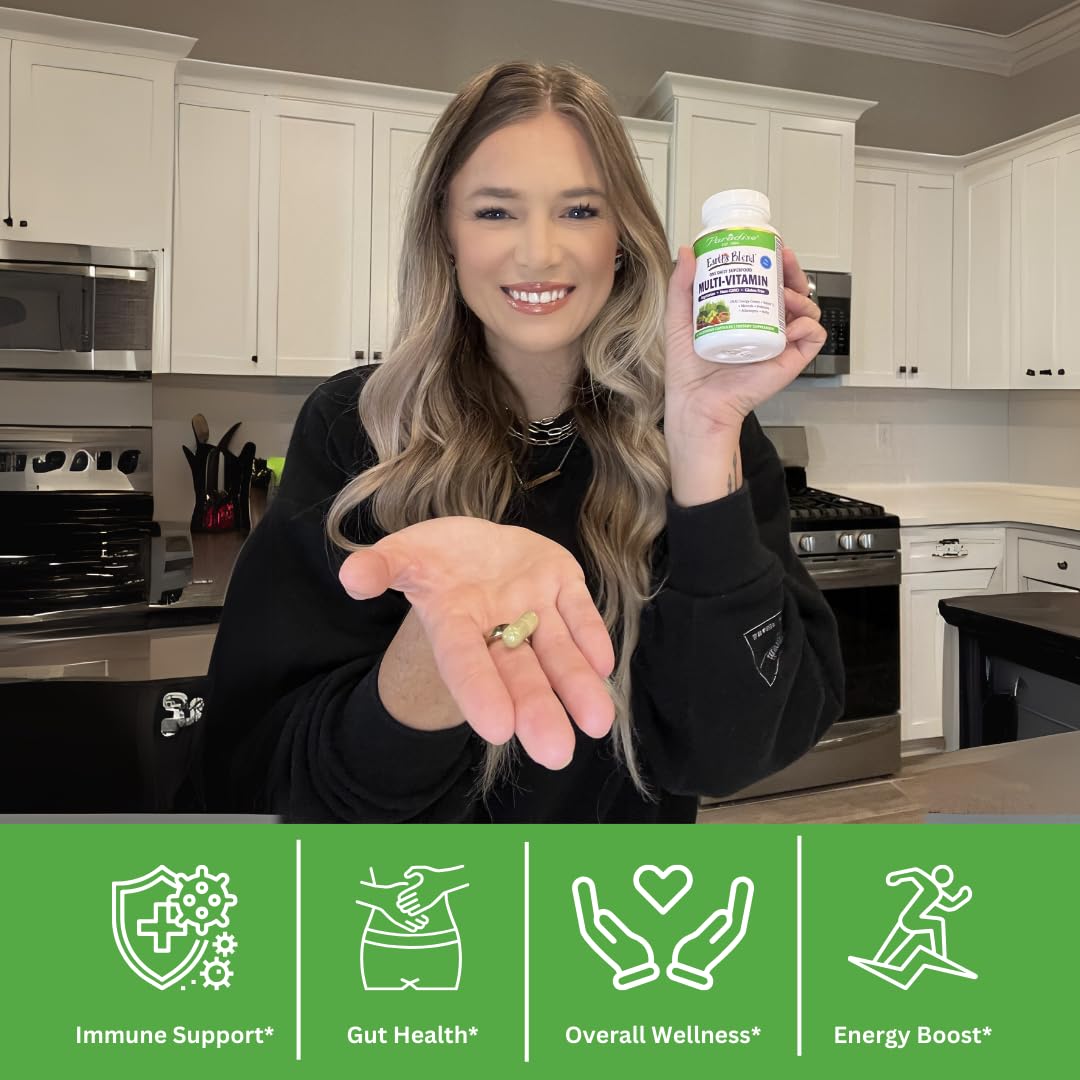 Nutrition facts label highlighting iron in women's multivitamin