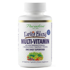 Paradise Herbs Earth's Blend multivitamin bottle with label