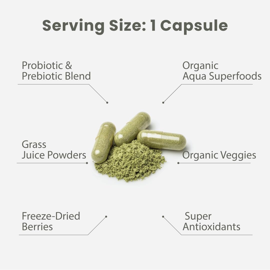 Nutrition facts panel for Earth's Blend multivitamin