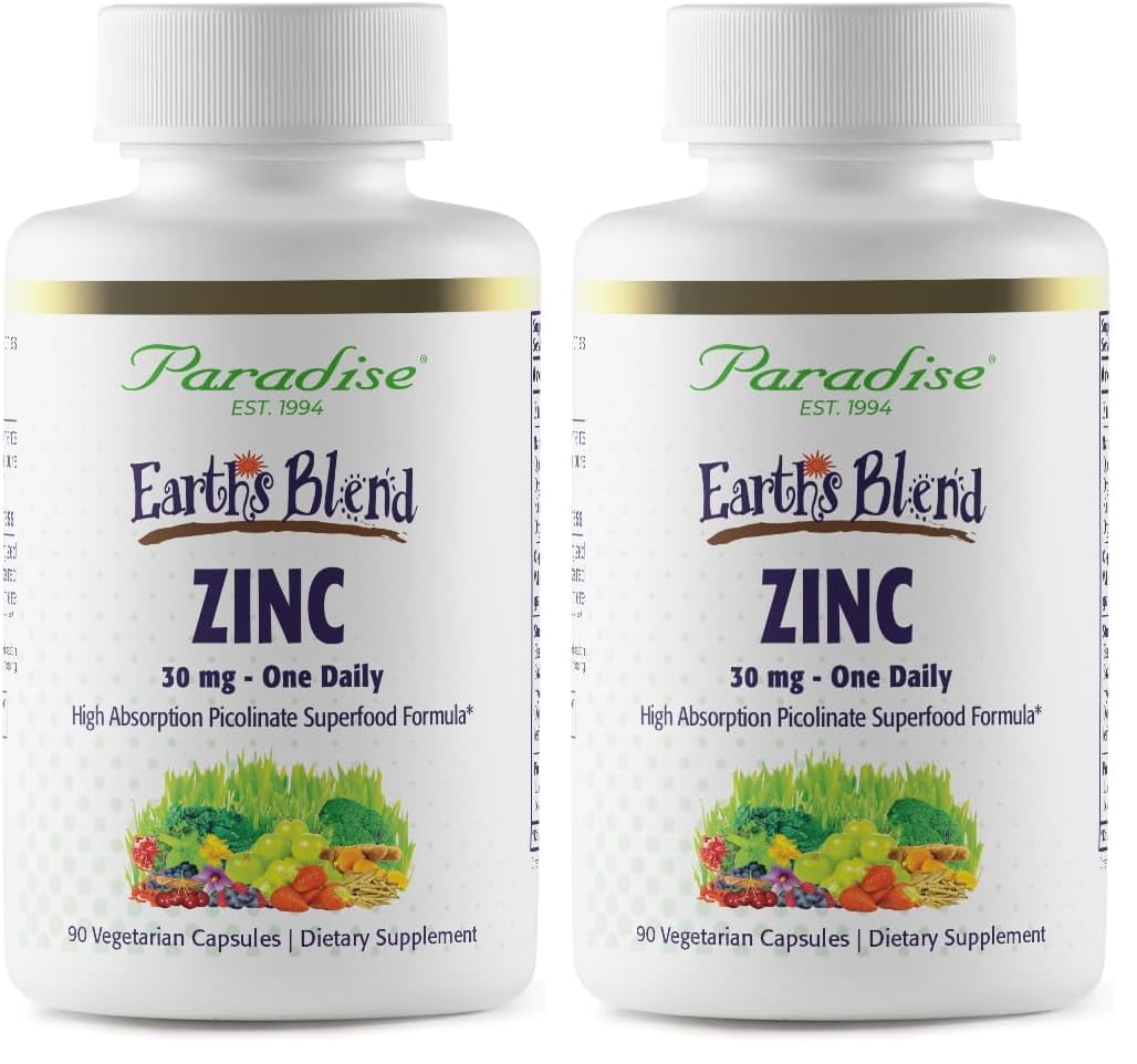Front view of Paradise Herbs Zinc Picolinate bottle pack - 2