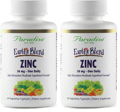 Front view of Paradise Herbs Zinc Picolinate bottle pack - 2