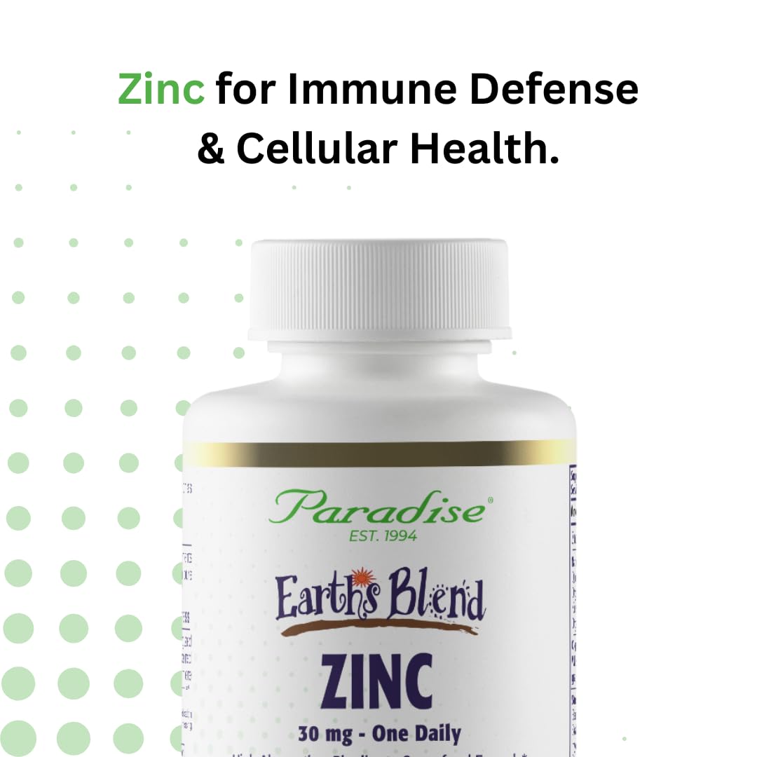 Packaging and outer box of Paradise Herbs Zinc