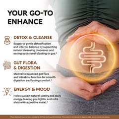 12-in-1 natural blend ingredients panel with Wormwood and Clove