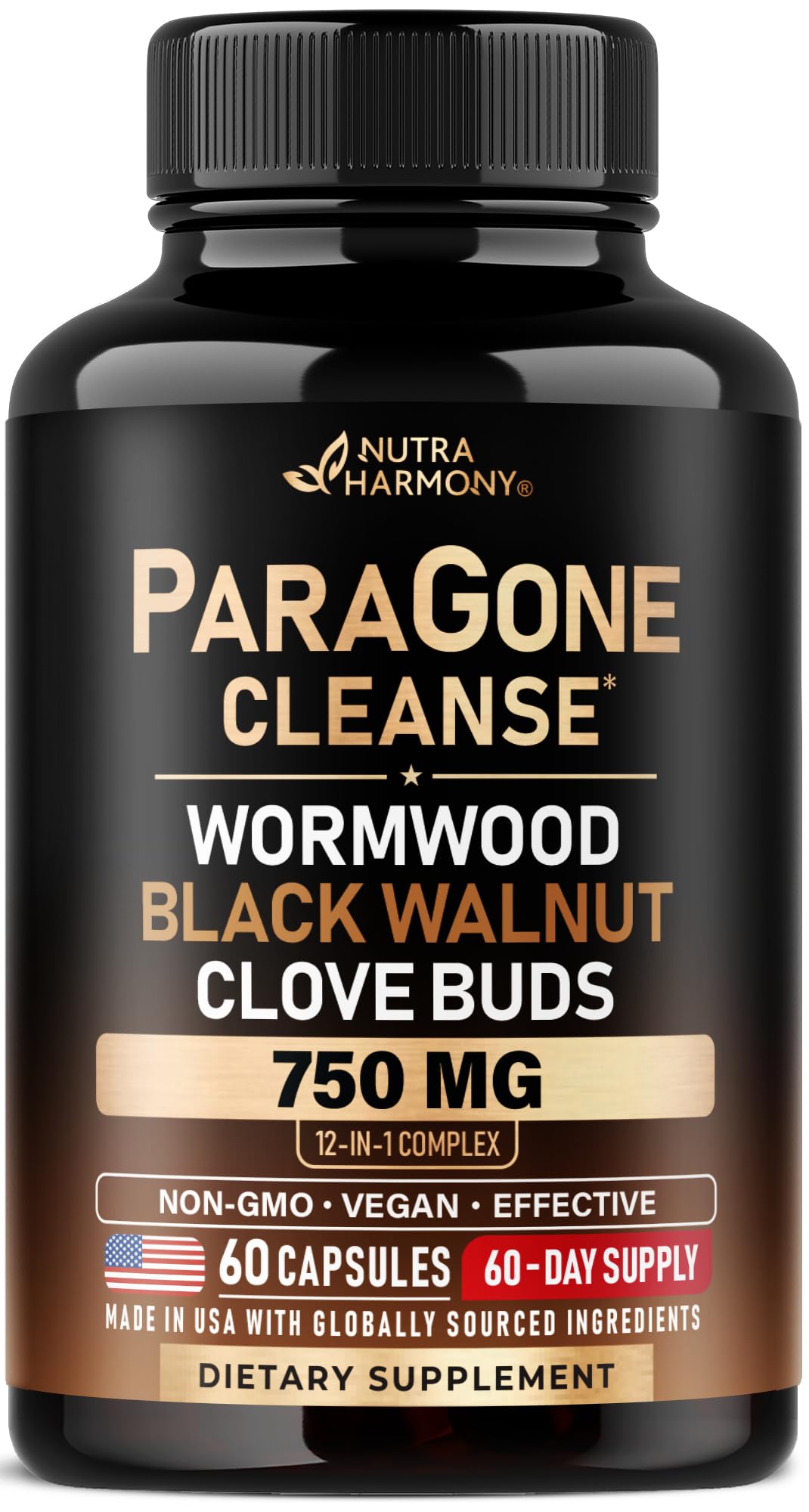 ParaGone cleanse complex 750mg bottle