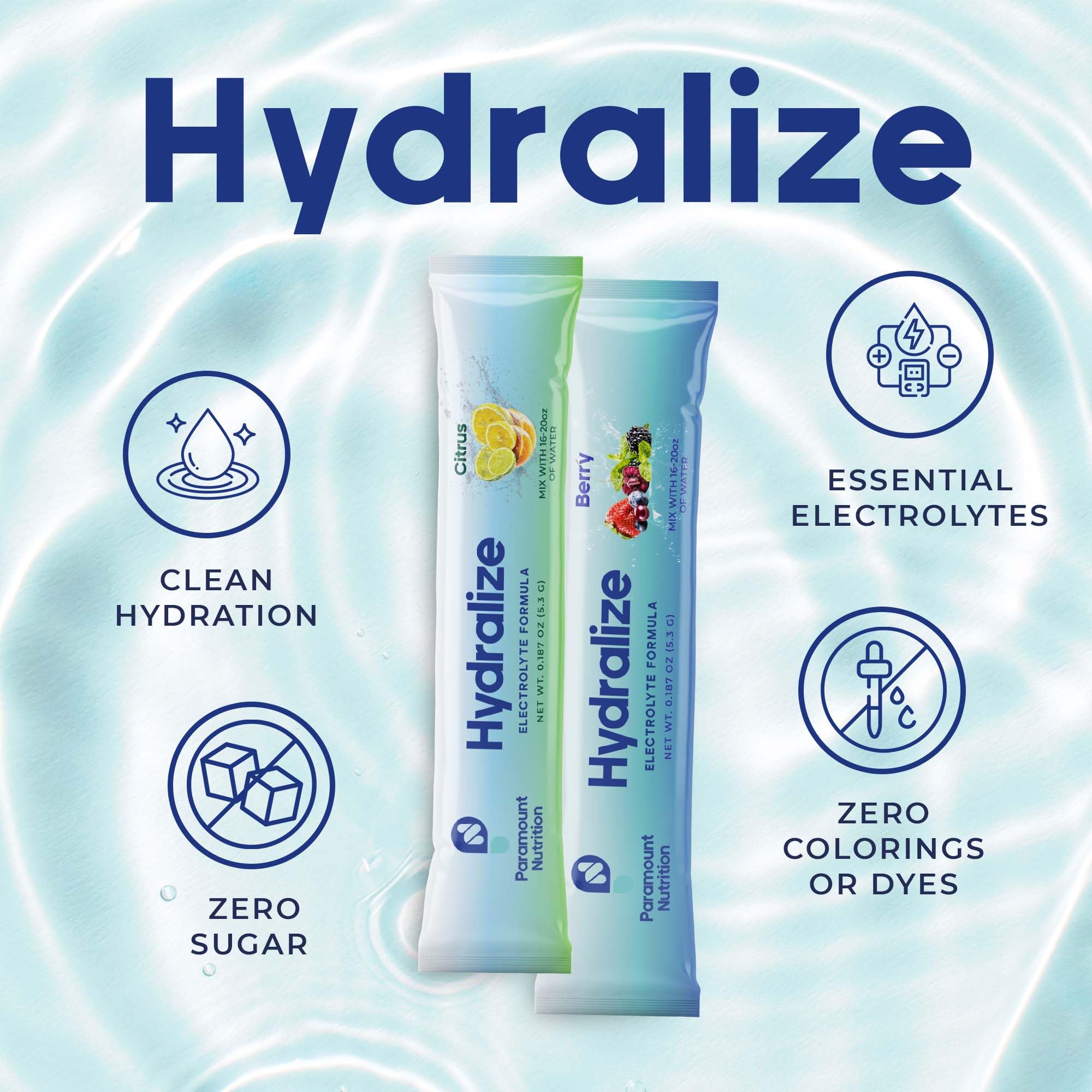 30 portable electrolyte sticks in a compact carry bag