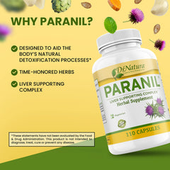 Milk thistle and other herbs used in the Paranil formula